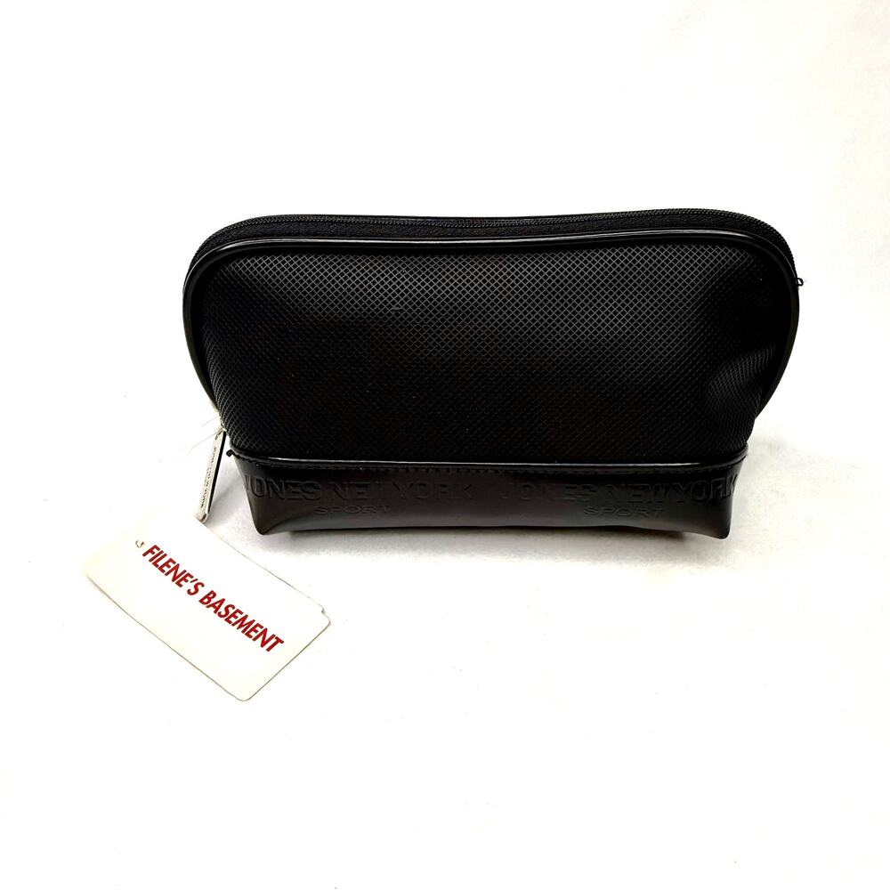 NWT Vintage Jones New York Sport Black Makeup Bag